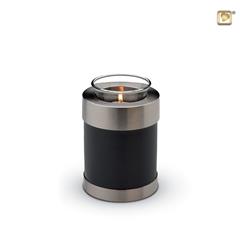 Waxinelichthouder zwart