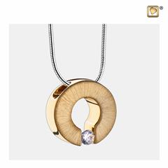 Omega Ashes Pendant Pol&Bru Gold Vermeil with Zirconia